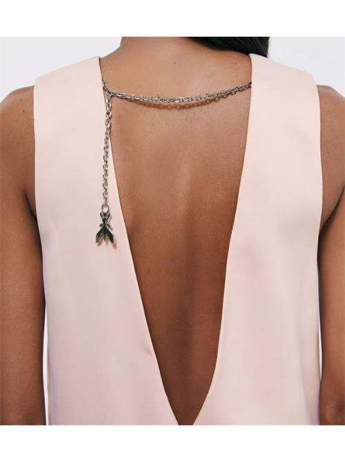 Abito mini in raso stretch con dettaglio gioiello Patrizia Pepe PATRIZIA PEPE | 2A3084-A736B884